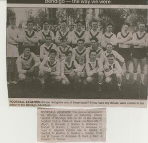 Newspaper - JENNY FOLEY COLLECTION: FOOTBALL LEGENDS