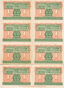Ephemera - MISS G ALICE JONES COLLECTION:  WWII FUEL RATION 1 GALLON TICKETS