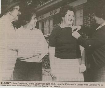 Newspaper - JENNY FOLEY COLLECTION: ELECTED