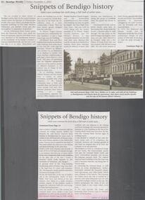 Newspaper - JENNY FOLEY COLLECTIONSNIPPETS OF BENDIGO