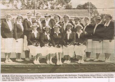 Newspaper - JENNY FOLEY COLLECTION: BOWLS