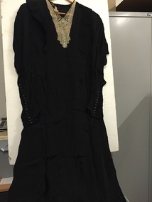 Clothing - BLACK SYNTHETIC SILK DRESS