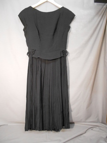 Clothing - BLACK SYNTHETIC CREPE DRESS