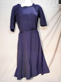 Clothing - NAVY BLUE SYNTHETIC CREPE DRESS