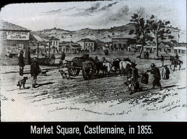 Slide - DIGGERS & MINING. THE GOLD ERA, c1855