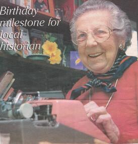 Newspaper - JENNY FOLEY COLLECTION: EDITH LUNN
