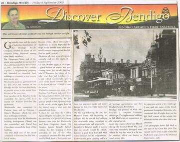 Newspaper - JENNY FOLEY COLLECTION: DISCOVER BENDIGO