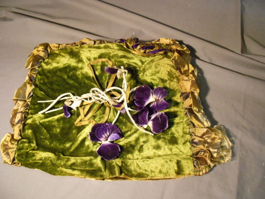 Domestic Object - VELVET AND SILK TEA COSY, 1920's -30's