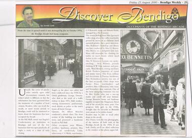 Newspaper - JENNY FOLEY COLLECTION: DISCOVER BENDIGO