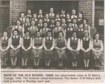Newspaper - JENNY FOLEY COLLECTION: DAYS OF THE OLD SCHOOL YARD