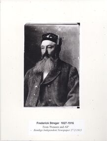 Photograph - STRAUCH COLLECTION: Johan Detlef Kahland (image incorrectly named in newspaper as Frederick Streger)