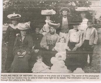 Newspaper - JENNY FOLEY COLLECTION: PUZZLING PIECE OF HISTORY