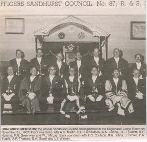 Newspaper - JENNY FOLEY COLLECTION: HONOURED MEMBERS