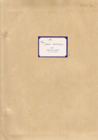 Document - LA TROBE UNIVERSITY BENDIGO COLLECTION: THE RAW MATERIAL OF HISTORY 10