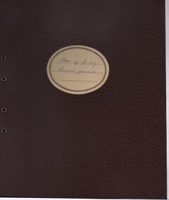 Book - HANRO COLLECTION: BINDER FOR HANRO SHOWROOM PHOTOS, 2/09/1957