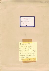 Document - LA TROBE UNIVERSITY BENDIGO COLLECTION: INTRODUCTORY AND FUNCTION OF HISTORY