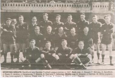 Newspaper - JENNY FOLEY COLLECTION: SPORTING GREATS