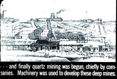 Slide - DIGGERS & MINING. THE GOLD ERA, c1880