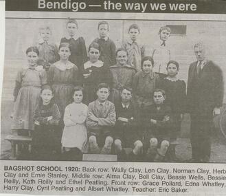 Newspaper - JENNY FOLEY COLLECTION: BAGSHOT SCHOOL 1920