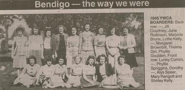 Newspaper - JENNY FOLEY COLLECTION: 1945 YMCA BOARDERS
