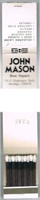 Memorabilia - JOHN MASON SHOE REPAIRS ADVERTISING MATCH BOOK