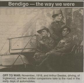 Newspaper - JENNY FOLEY COLLECTION: OFF TO WAR