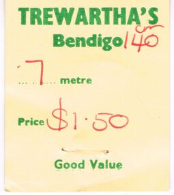 Memorabilia - TREWARTHA'S BENDIGO