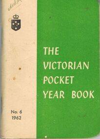 Book - THE VICTORIAN POCKET YEAR BOOK, 1962