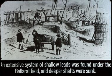 Slide - DIGGERS & MINING. THE GOLD ERA, c1850s