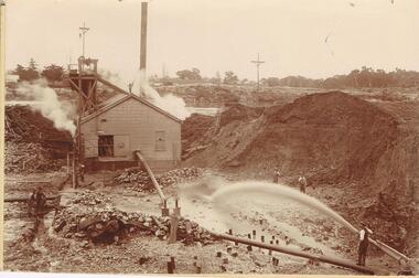 Photograph - AUSTIN COLLECTION: MINE SITE, SLUICING