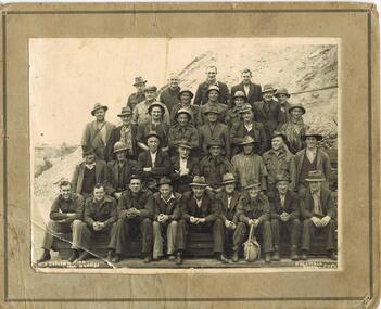 Photograph - AUSTIN COLLECTION: NTH DEBORAH MINE WORKERS 1946, 1946