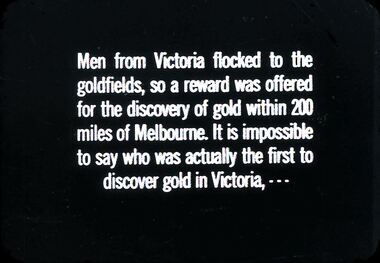 Slide - DIGGERS & MINING. THE GOLD ERA, c1850s
