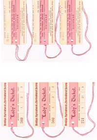 Memorabilia - BENDIGO AGRICULTURAL & HORTICULTURAL SOCIETY LADY'S TICKET, 1931