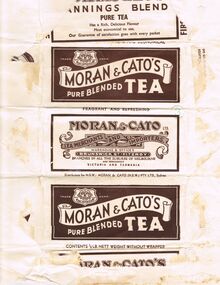 Memorabilia - MORAN & CATO'S TEA LABEL