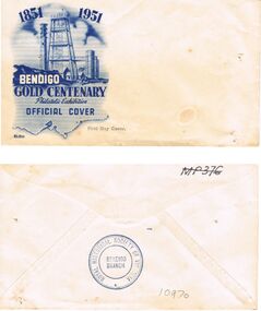 Document - FIRST DAY COVER BENDIGO GOLD CENTENARY