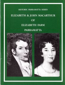 Book - STRAUCH COLLECTION: ELIZABETH & JOHN MACARTHUR OF ELIZABETH FARM