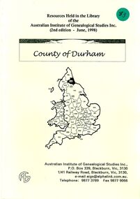 Book - STRAUCH COLLECTION: COUNTY OF DURHAM
