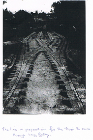 Photograph - LONG GULLY HISTORY GROUP COLLECTION: TRAM LINE - LONG GULLY