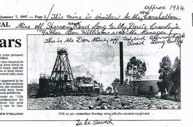 Newspaper - LONG GULLY HISTORY GROUP COLLECTION: THE DON MINE