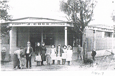 Photograph - LONG GULLY HISTORY GROUP COLLECTION: J COCK - FAMILY BUTCHER