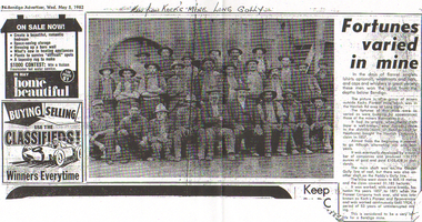 Newspaper - LONG GULLY HISTORY GROUP COLLECTION: KOCK'S MINE WORKERS