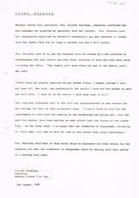 Document - BENDIGO EASTER FAIR COLLECTION:  PRESS RELEASE BENDIGO EASTER FAIR, 9th August, 1984