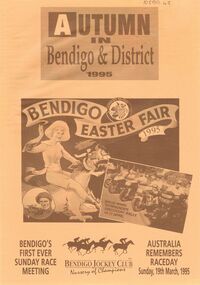 Book - BENDIGO EASTER FAIR COLLECTION: AUTUMN IN BENDIGO & DISTRICT 1995