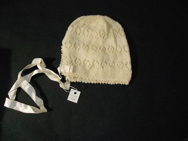 Clothing - BABY CLOTHES COLLECTION: BABY BONNET, Early 1940's