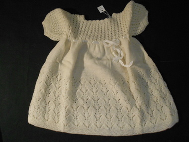 Clothing - BABY CLOTHES COLLECTION: BABY WOOL DRESS, Early 1940's