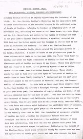 Document - BENDIGO EASTER FAIR COLLECTION:  BACKGROUND, HISTORY PROGRESS AND DEVELOPMENT