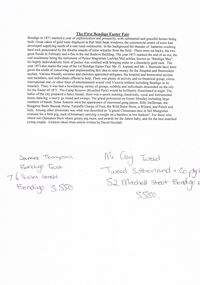 Document - BENDIGO EASTER FAIR COLLECTION:  FIRST BENDIGO EASTER FAIR