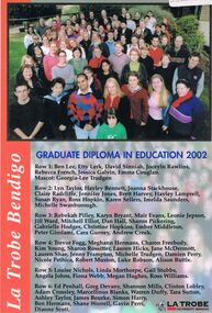 Document - LA TROBE UNIVERSITY BENDIGO COLLECTION: GRADUATE DIPLOMA IN EDUCATION 2002