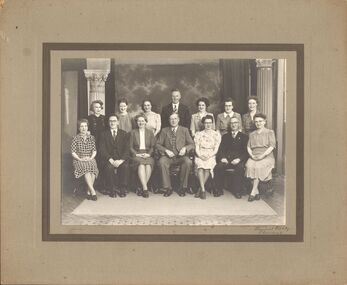 Photograph - LA TROBE UNIVERSITY BENDIGO COLLECTION: STAFF PHOTO 1945
