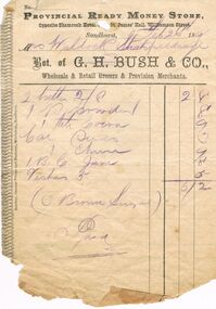 Document - INVOICE, 1891